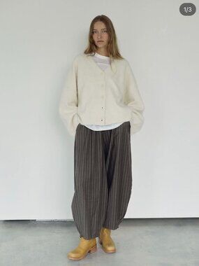 Boheme wool barrel pants
